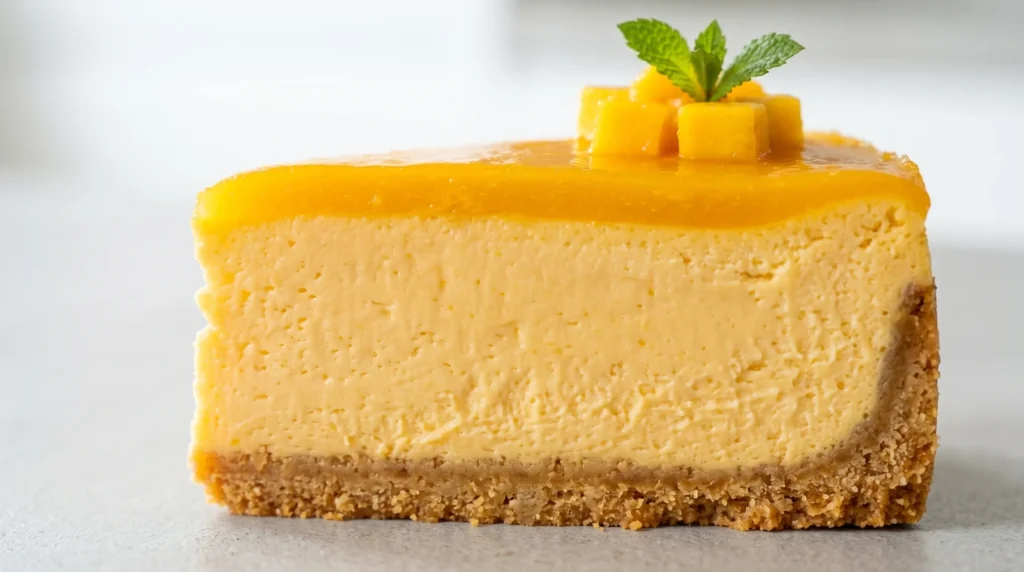 No Bake Mango Cheesecake